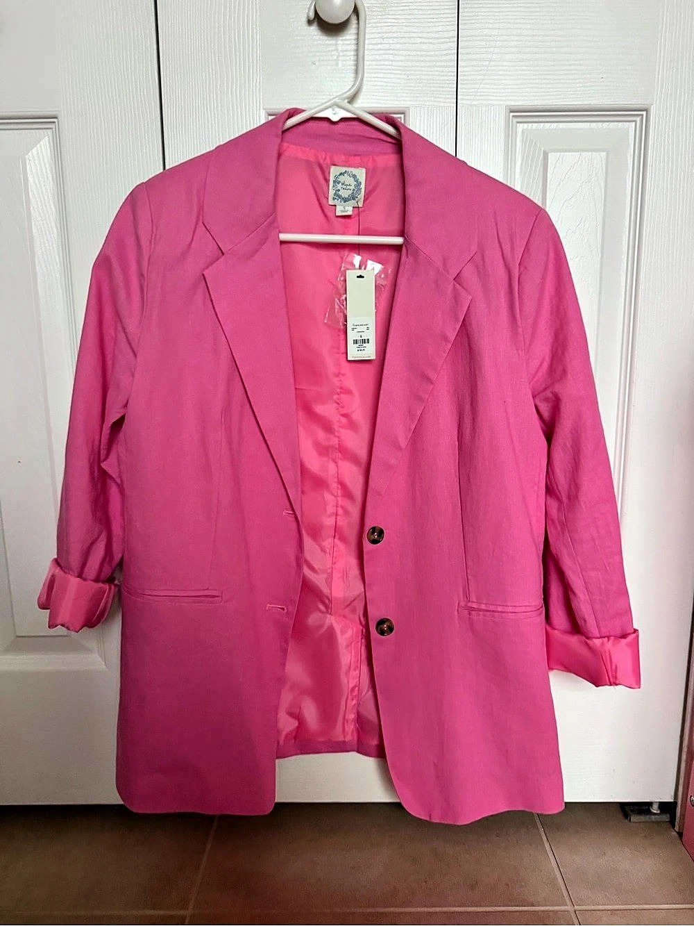 Francesca'Small Pink Blazer Size Small NWT